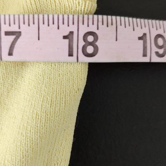 Due Per Due Collection M Sweater Women’s Yellow W/white Piping Open Cardigan. - Picture 5 of 8